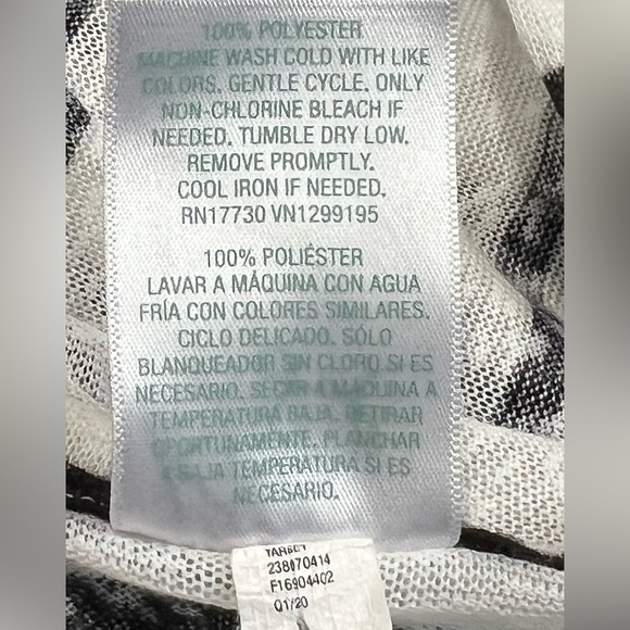 Kona Sol Striped Hooded Tunic/ Swim Coverup with Kangaroo Pocket Size L - Picture 5 of 5